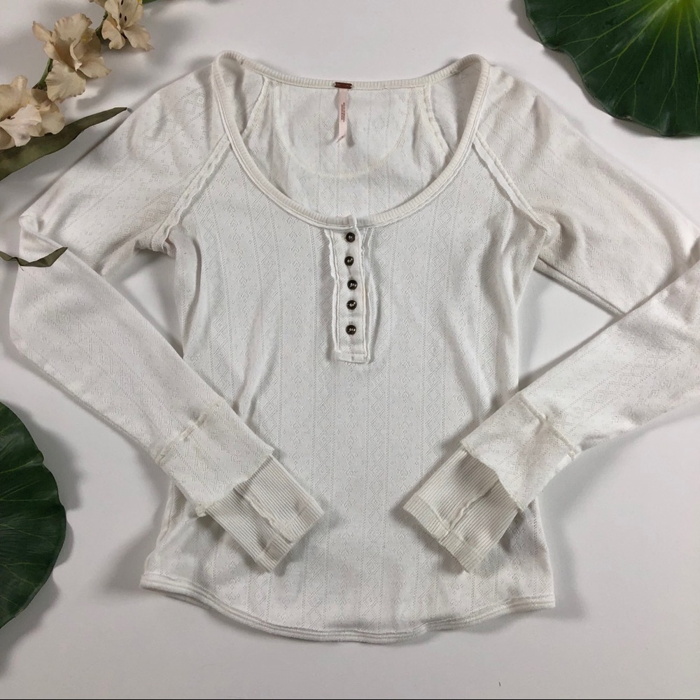 Free People long sleeve thermal top